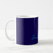 Mug Écriture manuscrite minimaliste classique professi (Gauche)