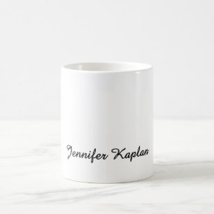 Mug Écriture manuscrite minimaliste classique professi