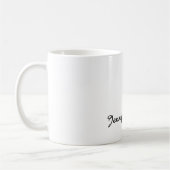 Mug Écriture manuscrite minimaliste classique professi (Gauche)