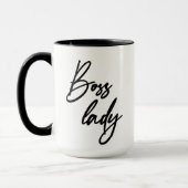 Mug Écriture manuscrite moderne Boss Lady (Gauche)