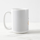 Mug Écriture manuscrite moderne monogramme Nom initial (Gauche)
