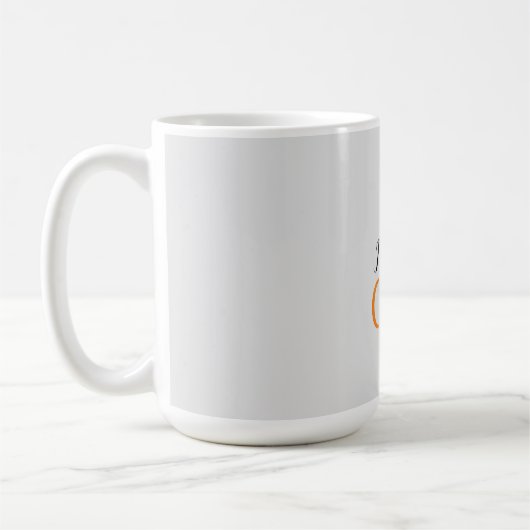 Mug Écriture manuscrite moderne monogramme Nom initial (Gauche)