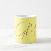 Mug Écriture manuscrite Monogrammes Initiales Professi (Centre)