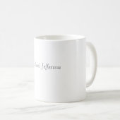 Mug Écriture manuscrite Nom de script Élégant Plaque s (Devant droit)