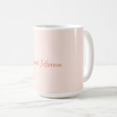 Mug Écriture manuscrite Nom de script Élégant Plaque s (Devant droit)