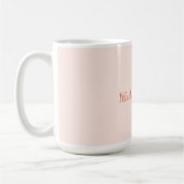 Mug Écriture manuscrite Nom de script Élégant Plaque s (Gauche)