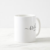 Mug écriture moderne minimaliste élégant Bride (Devant droit)
