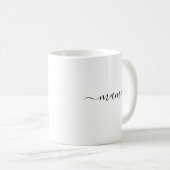 Mug Écriture moderne noire Mama établie (Devant droit)