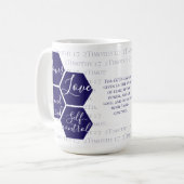 Mug Écriture moderne POWER LOVE SOUND MIND Chrétien (Devant gauche)