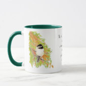 Mug Écriture, Nahum 1:7, Le Seigneur est bon, Oiseau (Gauche)