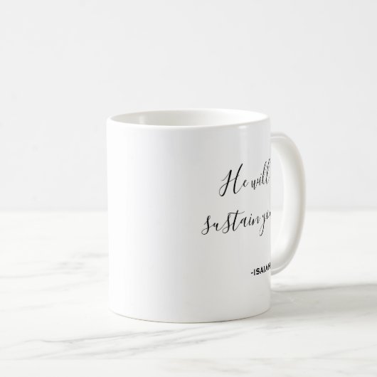 Mug Écriture Personnalisée, Il Vous Conserve (Devant droit)