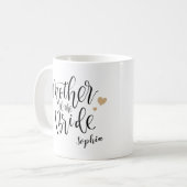 Mug Écriture personnalisée mère des mariées (Devant gauche)