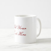 Mug Écriture professionnelle ajouter du texte moderne (Devant droit)