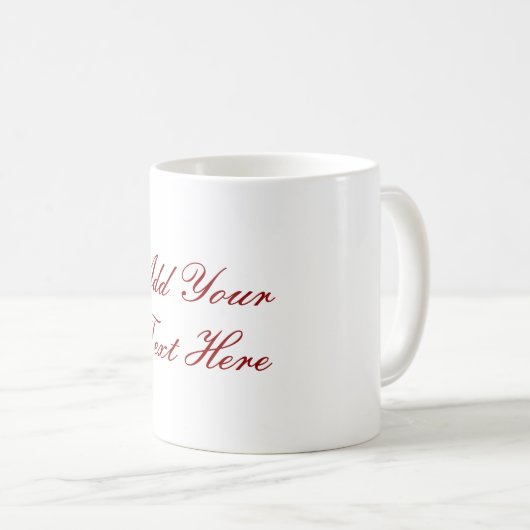 Mug Écriture professionnelle ajouter du texte moderne (Devant droit)