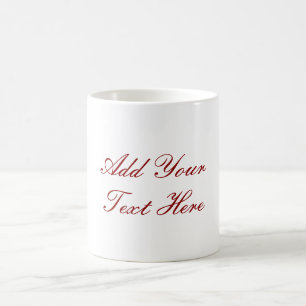 Mug Écriture professionnelle ajouter du texte moderne