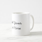 Mug Écriture professionnelle ajouter du texte moderne (Devant droit)