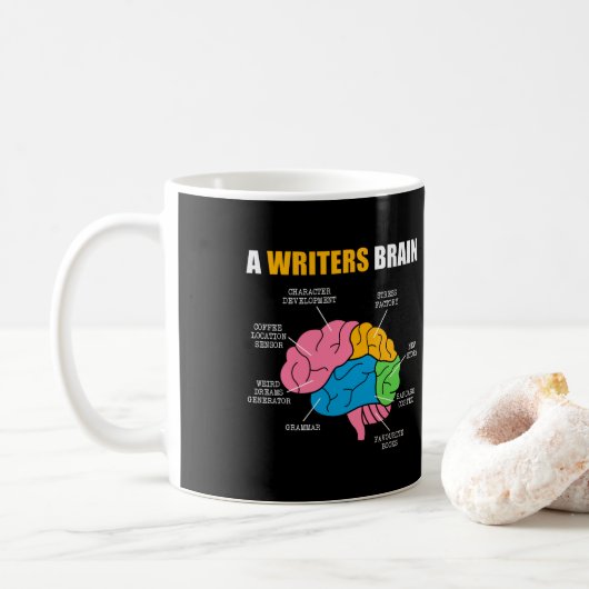 Mug Écriture Publié Auteur Livre Écrivain A Écrivains (Avec donut)