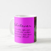 Mug Écriture rose (Devant gauche)