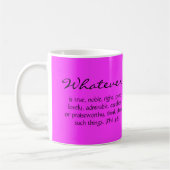 Mug Écriture rose (Gauche)