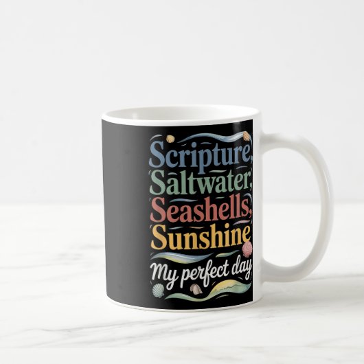 Mug Écriture Saltwater Coquillages Soleil Mon Parfait (Droite)