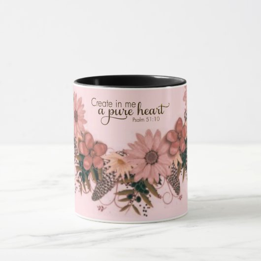 Mug Écriture Verse Message spirituel Royaume (Centre)