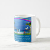 Mug Écritures de musique d'art chrétien (Devant droit)
