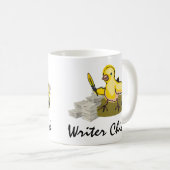Mug Écrivain avec papier, plumes et encre (Devant droit)
