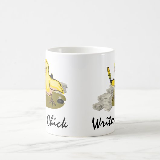 Mug Écrivain avec papier, plumes et encre (Centre)