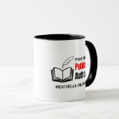 Mug Écrivain D'AUTEUR Publié NaNoWriMo (Devant droit)
