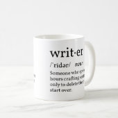 Mug Écrivain de définition amusant (Devant droit)