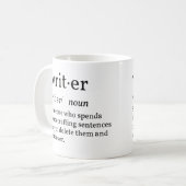 Mug Écrivain de définition drôle (Devant gauche)