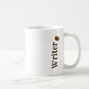 Mug Écrivain Point avec Café Haricots Écrivains Romanc