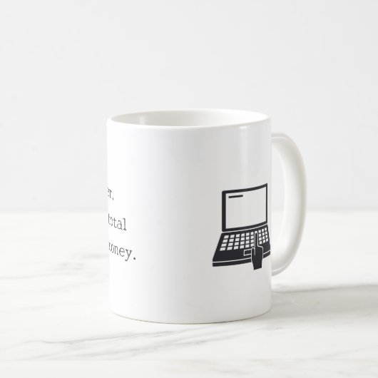 Mug Écrivain Professionnel (Devant droit)