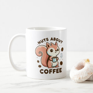 Mug Écrouelles sur le café drôle Kawaii Écureuil