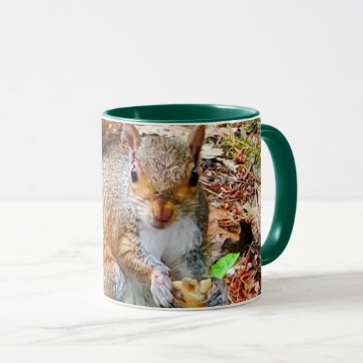 Mug Écureuil alimentation (Devant droit)