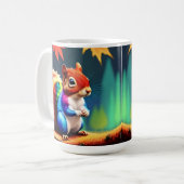 Mug Écureuil Assis Coloré Mignon (Devant gauche)