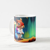 Mug Écureuil Assis Coloré Mignon (Devant gauche)