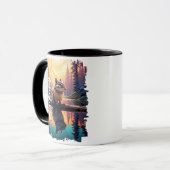 Mug Écureuil au reflet du lac Sunset (Devant gauche)