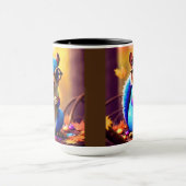 Mug Écureuil bleu mignon avec lunettes (Centre)