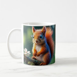 Mug Écureuil Brown assis sur la branche-56765