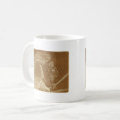 Mug Écureuil Brown Linocut (Devant gauche)