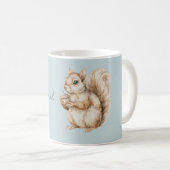 Mug Écureuil Brun Bleu (Devant droit)