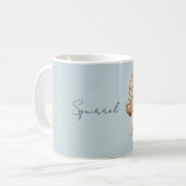 Mug Écureuil Brun Bleu (Devant gauche)