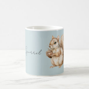 Mug Écureuil Brun Bleu