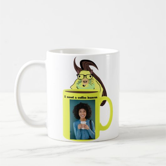 Mug Écureuil coquin #250 Café humain (Gauche)
