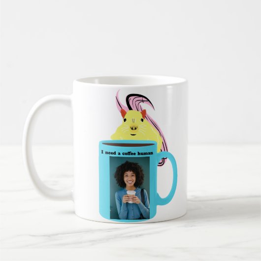 Mug Écureuil coquin #287 Café humain (Gauche)
