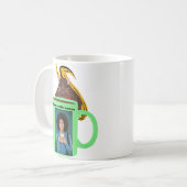 Mug Écureuil coquin #397 Café humain (Devant gauche)