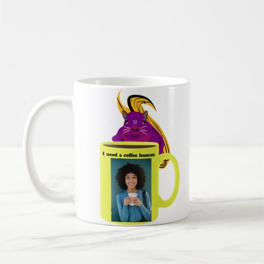 Mug Écureuil coquin #449 Café humain (Gauche)