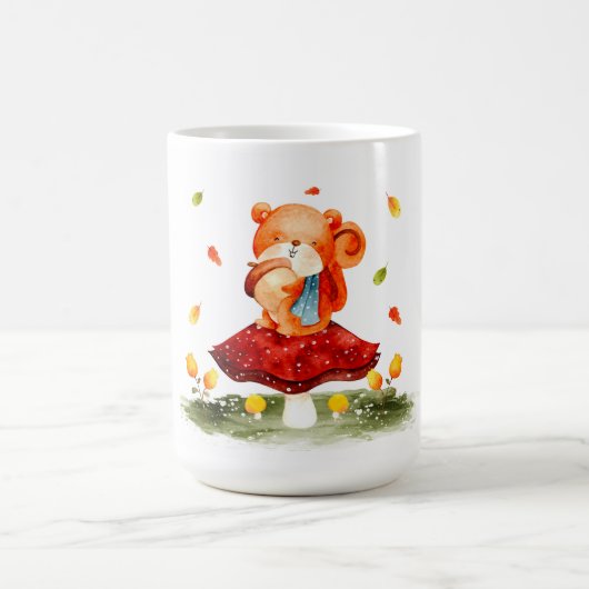 Mug Écureuil d'automne mignon (Centre)
