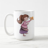 Mug Écureuil de fille mignonne (Gauche)